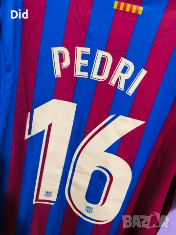 тениска Barcelona F.C. #16 Pedri, снимка 4 - Спортни дрехи, екипи - 43401694
