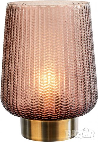 Pauleen 48137 Fancy Glamour мобилна настолна лампа, стъклена настолна лампа, функция таймер, снимка 5 - Настолни лампи - 39956968