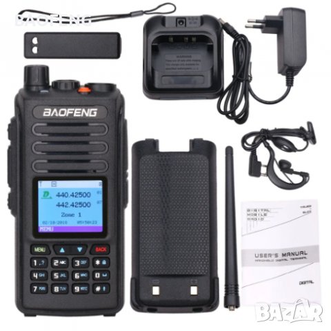 Промо Baofeng DMR DM 1702 цифрова радиостанция 2022 VHF UHF Dual Band 136-174 & 400-470MHz, снимка 3 - Радиокасетофони, транзистори - 37633926