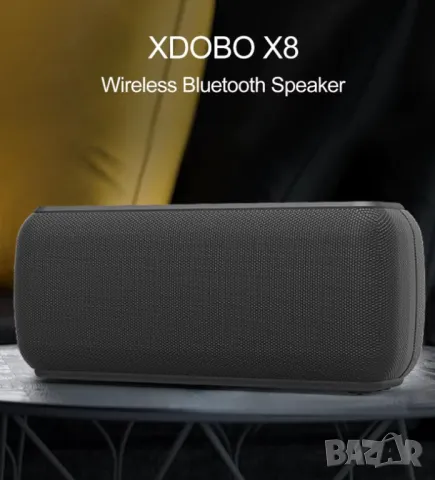 XDOBO X8 60W Portable IPX5 Waterproof Speaker Tri-Bass Subwoofer Voice Assistant 6600mAh TWS TF/AUX, снимка 12 - Тонколони - 48323549