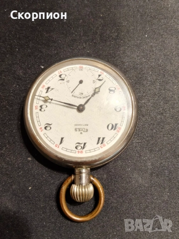 Швейцарски джобен часовник - ELVES ANTICHOC ANCRE 16 RUBIS, снимка 5 - Джобни - 48835833