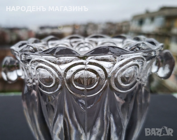 НОВА кристална ледарка кристал съд за лед Българско соц производство, снимка 8 - Други ценни предмети - 53512144