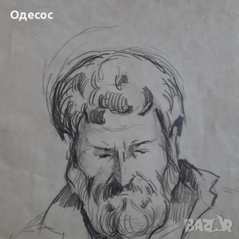 Владимир Димитров Майстора -рисунка с молив на мъж, снимка 4 - Картини - 28180387