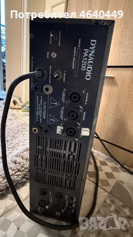 Усилвател Dynaudio Pa1200, снимка 2 - Ресийвъри, усилватели, смесителни пултове - 52336772