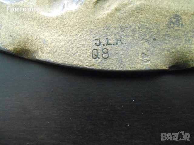 АВТОРСКА мемориална чиния БРОНЗ 1942 г. ВТОРА СВЕТОВНА ВОЙНА !!!, снимка 4 - Колекции - 26771306