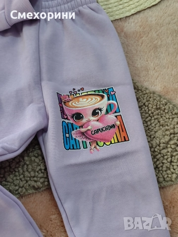 Детски ватирани комплекти Балерина Капучина в лилаво, за момиченца от 3г до 8г , снимка 4 - Детски комплекти - 52480301