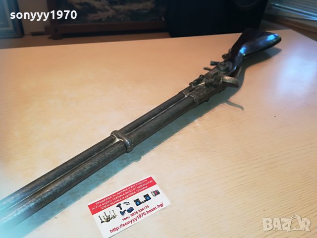 ЗАЯВЕНА-ретро двуцевка с въртящи се дула-внос germany 0306211134, снимка 11 - Антикварни и старинни предмети - 33091098