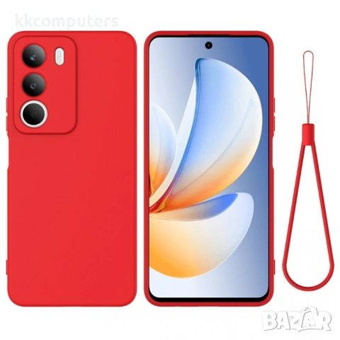 Силиконов Калъф за Realme C71 4G - Гръб, Мек TPU, С Ремък, Вкл. Протектор - 4 Цвята, снимка 9 - Калъфи, кейсове - 53444090