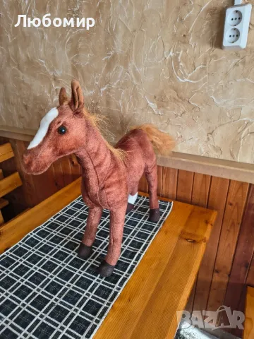 Голям екстра плюшен кафяв талисман Кон, снимка 6 - Плюшени играчки - 50336124