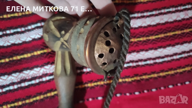 2 стари дървени лули ръчна изработка, снимка 4 - Антикварни и старинни предмети - 52795607