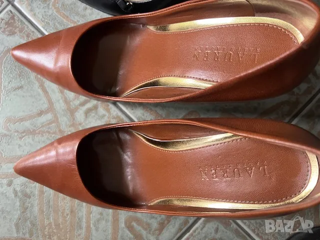 Обувки Ralph Lauren+подарък 2-ри чифт Ralph Lauren, снимка 2 - Дамски обувки на ток - 50069052