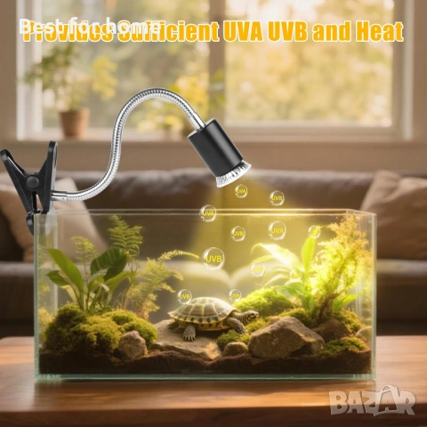 Лампа за греене  за терариум- UVA UVB нагревателни крушки , снимка 6 - Терариуми и оборудване - 53233586