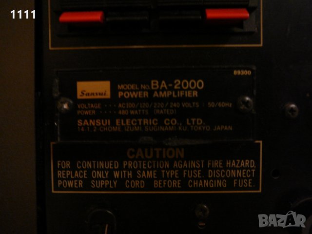 SANSUI BA-2000, снимка 7 - Ресийвъри, усилватели, смесителни пултове - 35348936