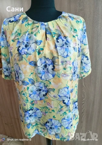 Памучна блуза Stela, снимка 2 - Туники - 51343835