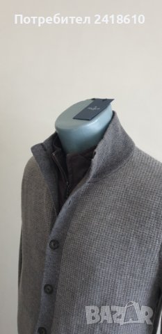 Hackett Nylon Panel Wool Full Zip Mens Size M НОВО! ОРИГИНАЛ! Мъжка Вълнена Жилетка с цял цип!, снимка 5 - Пуловери - 42948921