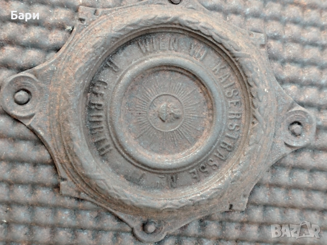 Стара красива чугунена колонна печка -Виена/Австрия 1900г., снимка 5 - Антикварни и старинни предмети - 51548373