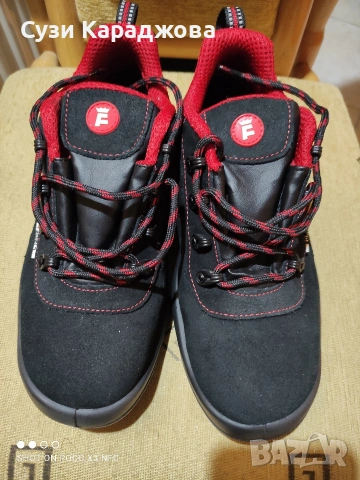 Велурени защитни работни обувки, снимка 3 - Други - 53214669