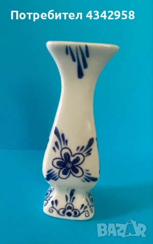 Delft.Vintage. Holland.Ваза., снимка 4 - Антикварни и старинни предмети - 52534575