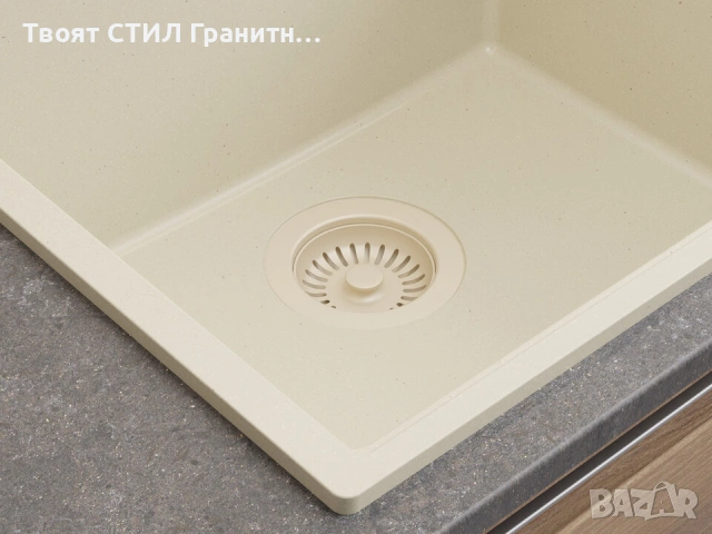 Бежов СПРИ СКРОЛА – ВСИЧКО ЗА КУХНЯТА ГОТОВО  Мивка + смесител + сифон + дозатор + препарати, снимка 6 - Мивки - 53095602