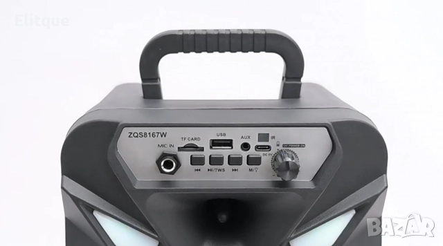 Преносима безжична тонколона 8" с микрофон, снимка 4 - Друга електроника - 52820020