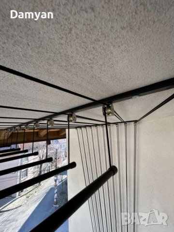 Таванен простор за сушене на дрехи (Метален), снимка 5 - Други стоки за дома - 28127381