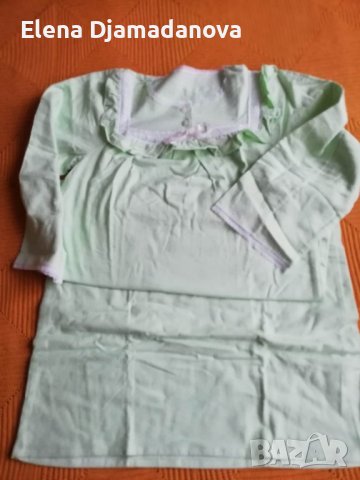 Дамска нощница от 100% памучен плат,цвят резеда +подарък бельо , снимка 2 - Нощници - 39837596