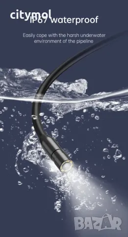 INSKAM индустриален ендоскоп 10 метра, HD 1080P, 4.3 ”IPS екран, 8,5 мм глава, 8 LED светлини, снимка 9 - Аксесоари и консумативи - 47268174