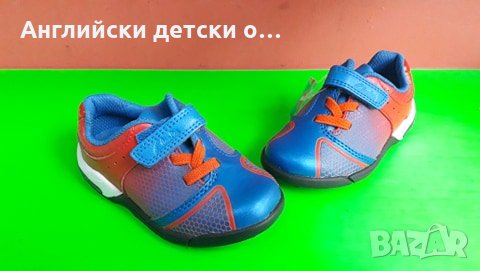 Английски детски маратонки естествена кожа-CLARKS 