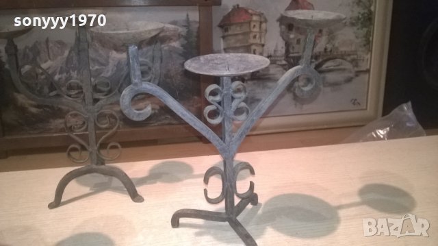 свещници от ковано желязо-антики, снимка 7 - Колекции - 28028048