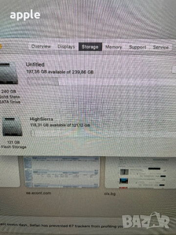 21,5"Apple iMac "Core i7" 3.1 (Late 2013) - i7/8GB RAM/256GB SSD, снимка 5 - Лаптопи за работа - 53292232