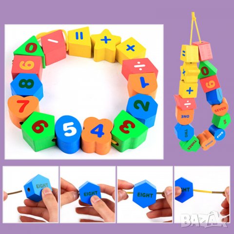 Сортер кубче, дървен детски сортер куб, образователна интерактивна играчка, игра, подарък за дете, снимка 4 - Образователни игри - 33553802