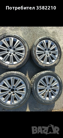 Оригинални Лети джанти с гуми ПЕЖО 308, снимка 3 - Гуми и джанти - 53464852