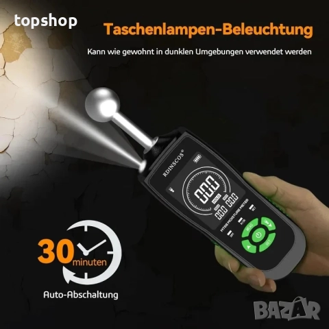 НОВ влагомер за стена RDINSCOS, зидария, дърво, замазка, бетон, мазилка с топка, снимка 5 - Гедорета - 51615193