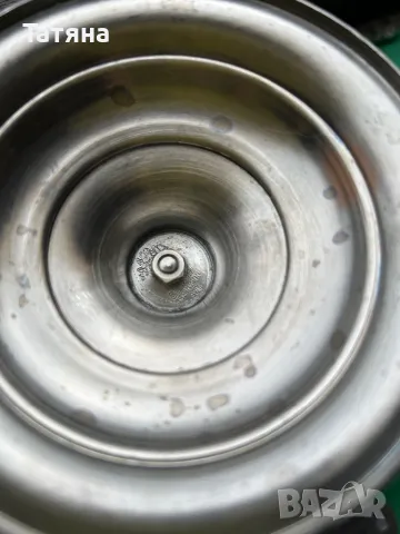 Немски свещник от калай за голяма свещ, снимка 3 - Декорация за дома - 48130974