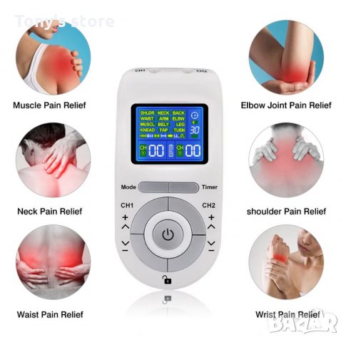 Електронен импулсен масажор EMS Устройство за физиотерапия, снимка 4 - Други - 28307552