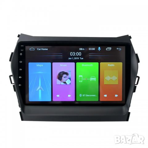 Мултимедия HYUNDAI SANTA FE, IX45 2013, 2017, 2 DIN, MP3 плеър с Екран Android, Навигация, Двоен дин