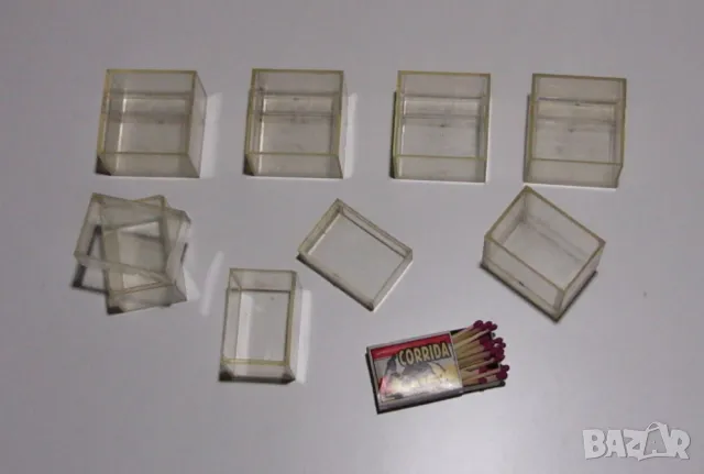 Оригинална Японска Пластмасова КУТИЯ 55x28x55мм к-т с Капак прозрачен Контейнер за Съхранение БАРТЕР, снимка 2 - Друго търговско оборудване - 48463656