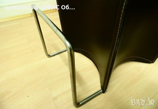 Висококачествен бар стол, тапициран с кожа Texon , снимка 5 - Столове - 43702257