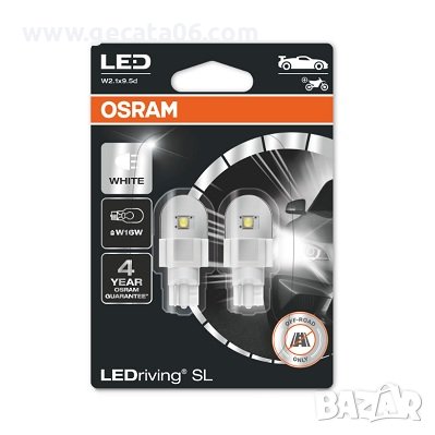 Osram W16W LED / Лед крушки Осрам В16В 2бр. - бели 