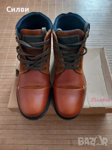Мъжки боти от естествена кожа, марка Bata, снимка 1
