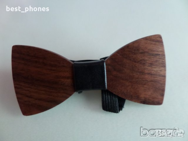  Дървена папийонка , снимка 2 - Други - 38155630