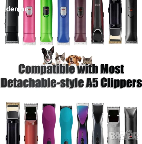 YAZIYIR Комплект от 3 сменяеми стоманени ножчета за груминг на кучета 3-3/4FC - 1/2 инча (13 мм), снимка 5 - За кучета - 50797205