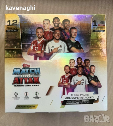 Продавам: TOPPS Match Attax 2025/2026 - кутия 32 пакета x 12 карти