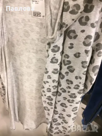 Наметка за ръст 158-164 H&M - тигров десен, меко плетиво, снимка 4 - Детски якета и елеци - 48464878