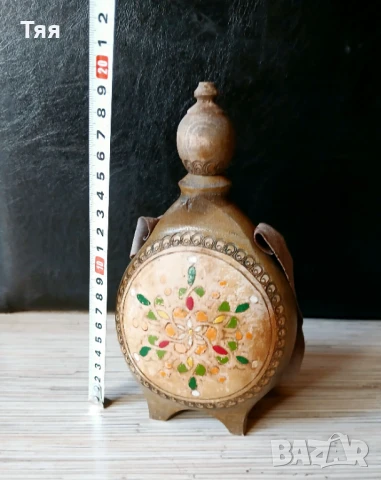 Малка дървена бъклица , снимка 6 - Антикварни и старинни предмети - 50680511