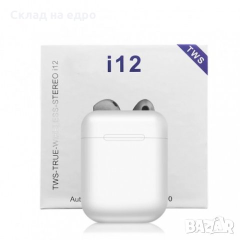 ТОП Airpods i12 качествени безжични слушалки за телефон iphone android, снимка 3 - Bluetooth слушалки - 28420201