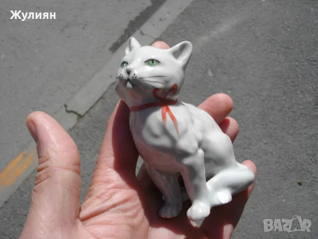 СТАР БЪЛГАРСКИ ПОРЦЕЛАН КОТЕ КОТКА , снимка 3 - Антикварни и старинни предмети - 49823411