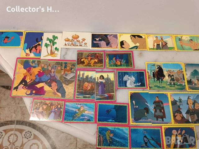 Сет от 92 лепенки за албуми на Panini Disney- Aladdin, The Hunchback of Notre Dame, Mulan Pocahontas, снимка 5 - Колекции - 53049052