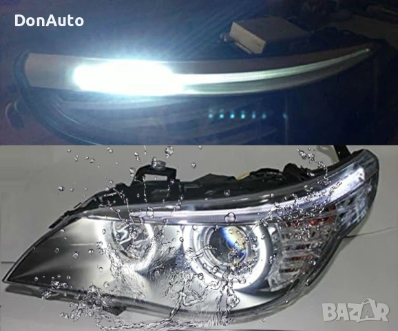 LED ленти за вежда на фарове BMW E60, снимка 2 - Аксесоари и консумативи - 53135965