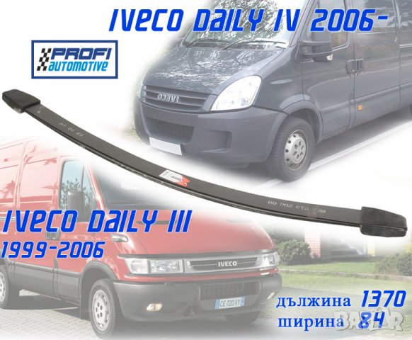Преден еднолистов ресор/ресьор Iveco Daily S2000 след 99г